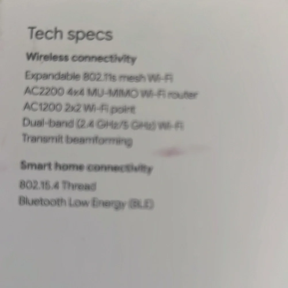 Google nest Wi-Fi router and port